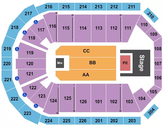 Maverik Center Seating Chart